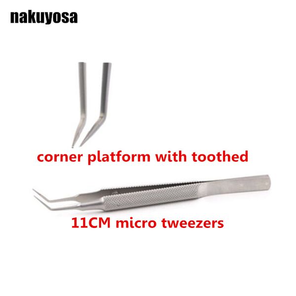 corner platform with toothed tweezers stainless microsurgical ophthalmology instruments 11cm microscopic tweezers forceps
corner platform with toothed tweezers stainless microsurgical ophthalmology instruments 11cm microscopic tweezers forceps