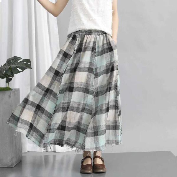 skirts 2021 summer women linen cotton long plus size elastic high waist pleated beach casual vintage plaid elegant maxi, Black
skirts 2021 summer women linen cotton long plus size elastic high waist pleated beach casual vintage plaid elegant maxi, Black