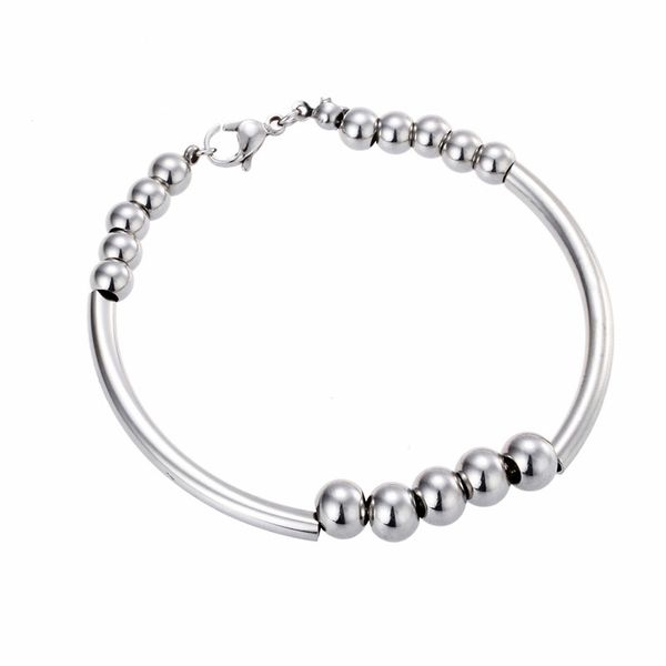 silver beads bangle for women stainless steel high polished wristband femme jewelry accessories ing, Black
silver beads bangle for women stainless steel high polished wristband femme jewelry accessories ing, Black