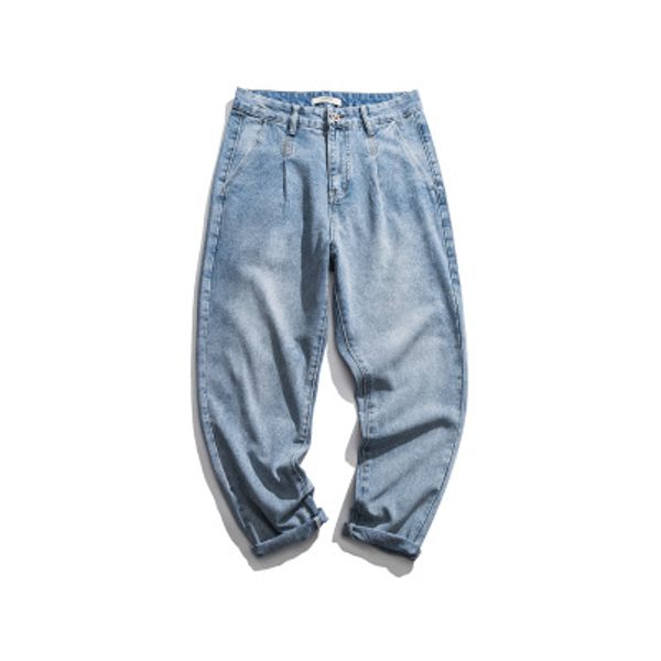 mens fashion loose pencil jeans distrressed washed casual long length pants male sell seasons jeans, Blue
mens fashion loose pencil jeans distrressed washed casual long length pants male sell seasons jeans, Blue