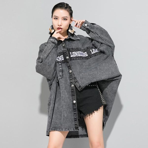 boyfriend wind denim loose cardigan windbreaker patchwor irregular bf loose coat for women cowboy clothes female trench, Tan;black
boyfriend wind denim loose cardigan windbreaker patchwor irregular bf loose coat for women cowboy clothes female trench, Tan;black