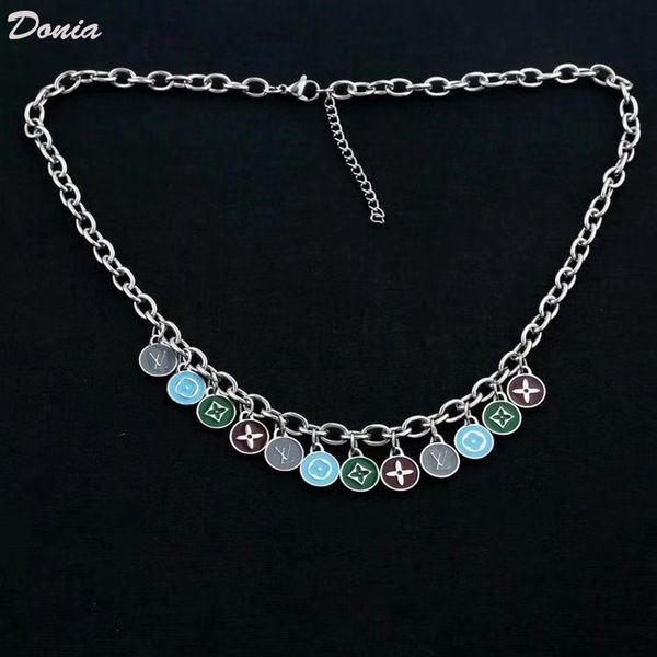 donia jewelry road european and american home fashion three color titanium steel enamel necklace fashion accessories luxury gift, Golden;silver
donia jewelry road european and american home fashion three color titanium steel enamel necklace fashion accessories luxury gift, Golden;silver