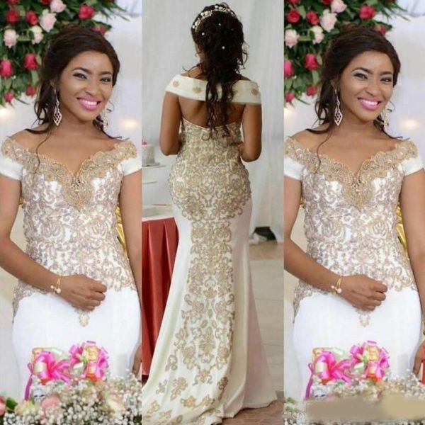 2020 middle east prom dresses mermaid gold lace appliques off shoulder evening gowns floor length saudi arabia bridal party gowns, Black
2020 middle east prom dresses mermaid gold lace appliques off shoulder evening gowns floor length saudi arabia bridal party gowns, Black