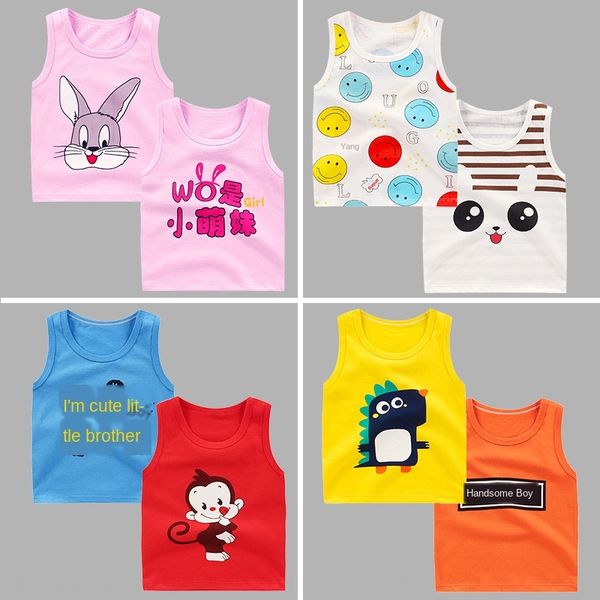 2020 summer children's clothing vest boys' and girls' class a pure cotton baby children's wear armless vest, Blue
2020 summer children's clothing vest boys' and girls' class a pure cotton baby children's wear armless vest, Blue