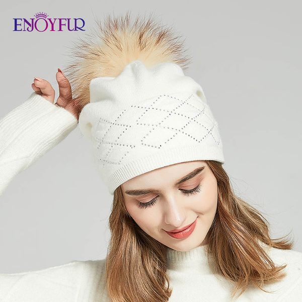 enjoyfur winter real fur pompom hats for women wool knitted warm lined beanies lady fashion rhinestones caps, Blue;gray
enjoyfur winter real fur pompom hats for women wool knitted warm lined beanies lady fashion rhinestones caps, Blue;gray