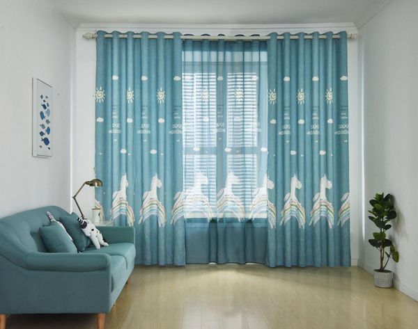 thickened cotton-linen cartoon rainbow horse shading curtains for living dining room bedroom
thickened cotton-linen cartoon rainbow horse shading curtains for living dining room bedroom