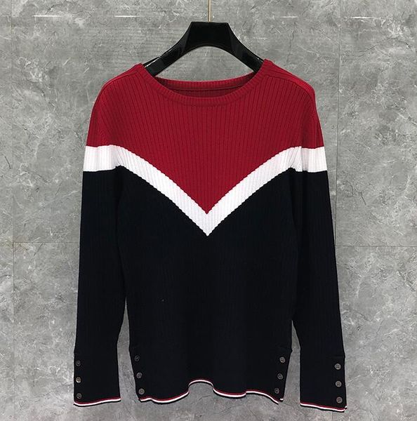 2020 fashion tb brand sweaters men loose spliced o-neck pullovers clothing patchwork wool retro winter casual coat, White;black
2020 fashion tb brand sweaters men loose spliced o-neck pullovers clothing patchwork wool retro winter casual coat, White;black