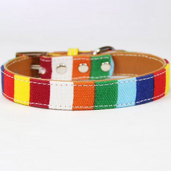 colorful rainbow pet dog collar designer collar for large dog pu leather for big small pet supplies
colorful rainbow pet dog collar designer collar for large dog pu leather for big small pet supplies
