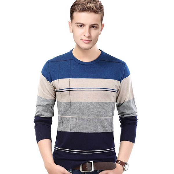 men's sweaters mens autumn fashion colorful stripes long sleeve pullover jumper sweater, White;black
men's sweaters mens autumn fashion colorful stripes long sleeve pullover jumper sweater, White;black