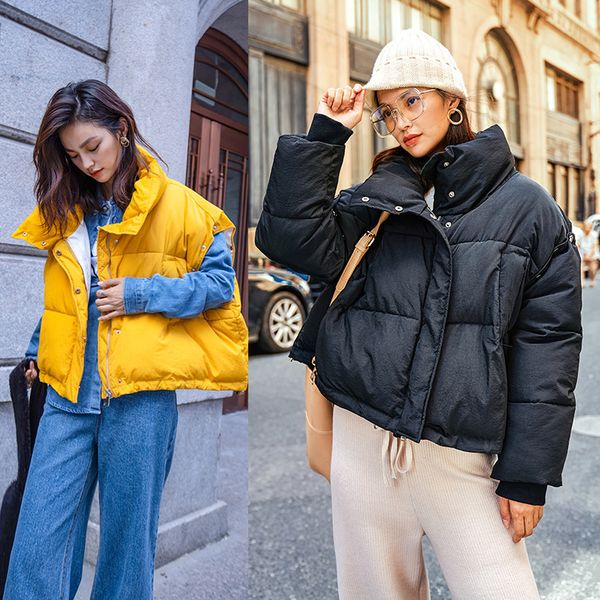 shintong detachable long sleeved short style cotton dress 2018 new cotton jacket ins bread suit winter loose fluffy suit, Black
shintong detachable long sleeved short style cotton dress 2018 new cotton jacket ins bread suit winter loose fluffy suit, Black