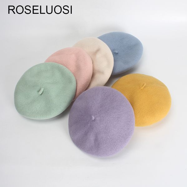 roseluosi autumn winter wool beret hat for women thick warm winter hats casual solid color boinas para mujer, Blue;gray
roseluosi autumn winter wool beret hat for women thick warm winter hats casual solid color boinas para mujer, Blue;gray