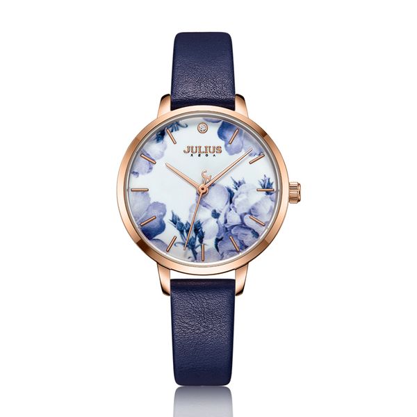 julius watch fashion elegant quartz ladies leather bracelet watch flower dial design atmosphere fashion original clock ja-1101, Slivery;brown
julius watch fashion elegant quartz ladies leather bracelet watch flower dial design atmosphere fashion original clock ja-1101, Slivery;brown