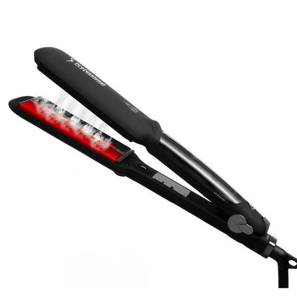 hair tool steam hair straightener ceramic vapor infrared heating flat iron steampod hair styling tool ing, Black
hair tool steam hair straightener ceramic vapor infrared heating flat iron steampod hair styling tool ing, Black