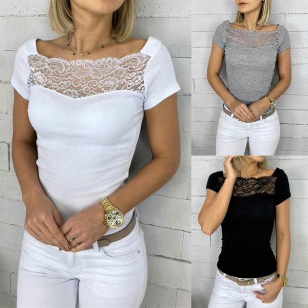womens t-shirts 2020 women casual lace female short sleeve loose shirt tee print t shirt plus size mujer tee, White
womens t-shirts 2020 women casual lace female short sleeve loose shirt tee print t shirt plus size mujer tee, White
