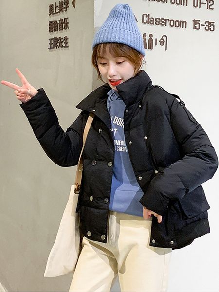 season cotton suit winter short fund easy bread serve bf small cotton-padded jacket loose coat 2019 cotton-padded clothes tide, Black
season cotton suit winter short fund easy bread serve bf small cotton-padded jacket loose coat 2019 cotton-padded clothes tide, Black