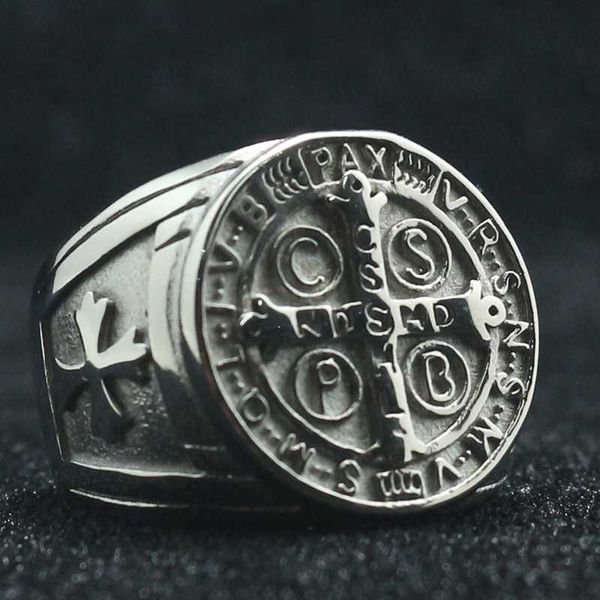 no oil cspb 316l stainless steel christianity catholic cspb cross ring, Golden;silver
no oil cspb 316l stainless steel christianity catholic cspb cross ring, Golden;silver