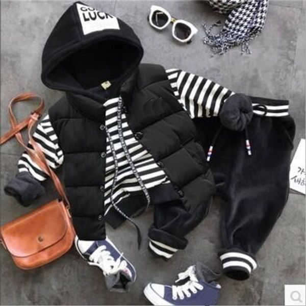 new autumn winter baby clothing sets boys clothes sets boys thick vest + plus hoodie + plush pants 3pcs/sets child clothing set, White
new autumn winter baby clothing sets boys clothes sets boys thick vest + plus hoodie + plush pants 3pcs/sets child clothing set, White