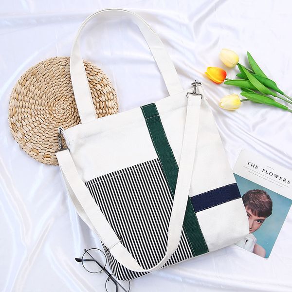 reusable women canvas shopping bags big capacity casaul shoulder messenger bags striped zipper cross body handbags tote
reusable women canvas shopping bags big capacity casaul shoulder messenger bags striped zipper cross body handbags tote