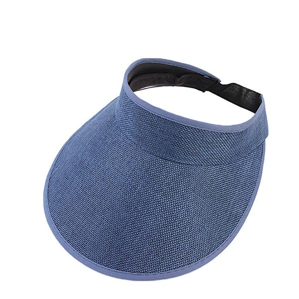 women's sun visor straw sunscreen summer ladies hat solid color casual sports visors adjustable cap sports sun hat l0321, Blue;gray
women's sun visor straw sunscreen summer ladies hat solid color casual sports visors adjustable cap sports sun hat l0321, Blue;gray