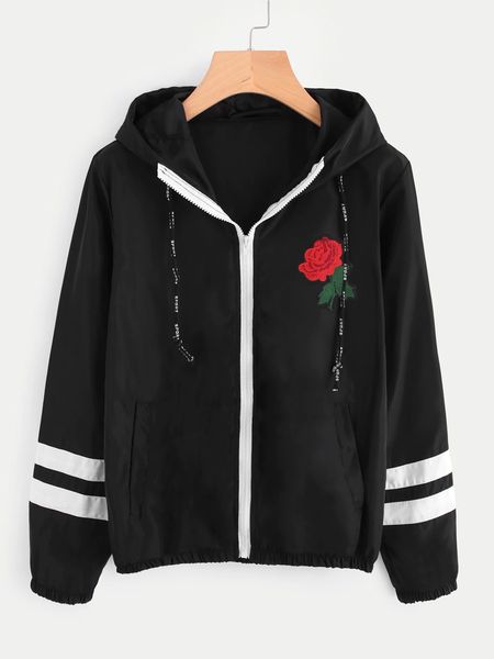 womens jackets female jacket long sleeve rose printing hooded floral thin sport coat hooded sport coat s-xl, Black;brown
womens jackets female jacket long sleeve rose printing hooded floral thin sport coat hooded sport coat s-xl, Black;brown