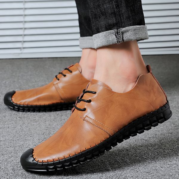 new genuine leather mens loafers fashion outdoor shoes handmade moccasins soft leather slip on men boat shoes plus size, Black
new genuine leather mens loafers fashion outdoor shoes handmade moccasins soft leather slip on men boat shoes plus size, Black
