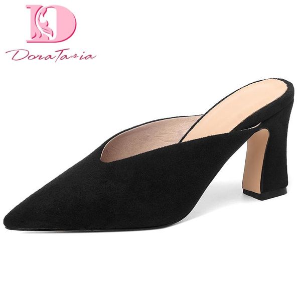doratasia 2020 fashion big size 43 pointed toe slipper high heels mules summer shoes women sandals pumps, Black
doratasia 2020 fashion big size 43 pointed toe slipper high heels mules summer shoes women sandals pumps, Black