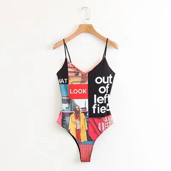 nicemix colorful character p letter print deep v-neck fit romper body siamese bodysuit undershirt women sling playsuits, Black;white
nicemix colorful character p letter print deep v-neck fit romper body siamese bodysuit undershirt women sling playsuits, Black;white