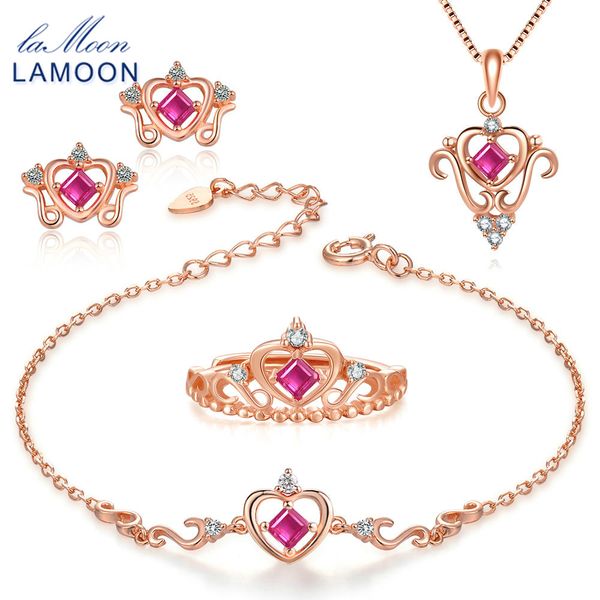 lamoon 2018 new real 925-sterling-silver natural red ruby 4pcs jewelry sets s925 fine jewelry for women wedding gift v019-1, Black
lamoon 2018 new real 925-sterling-silver natural red ruby 4pcs jewelry sets s925 fine jewelry for women wedding gift v019-1, Black