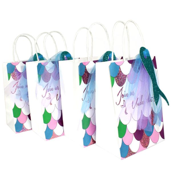 mermaid party gift bag with handles creative wedding party birthday supplies tote bag gift packaging paper bag
mermaid party gift bag with handles creative wedding party birthday supplies tote bag gift packaging paper bag