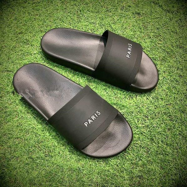 2019 men women brand designer paris slippers flat mules sandals slippers band flexible outsole flip flops beach causal slipper us5-11, Black
2019 men women brand designer paris slippers flat mules sandals slippers band flexible outsole flip flops beach causal slipper us5-11, Black