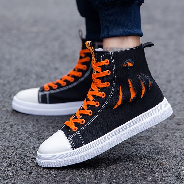 zpxhsm men casual canvas shoes fashion high gang sneakers summer trainers leisure men's shoes flats slip chaussures a670, Black
zpxhsm men casual canvas shoes fashion high gang sneakers summer trainers leisure men's shoes flats slip chaussures a670, Black
