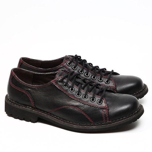 mens shoes casual men's leather shoes men lace-up genuine leather men british wild tide e91, Black 
mens shoes casual men's leather shoes men lace-up genuine leather men british wild tide e91, Black