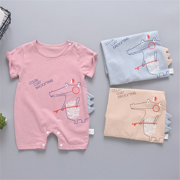 summer baby clothes new born rompers short sleeve cute solid bodysuit cartoon printed jumpsuit climbing clothes, Blue
summer baby clothes new born rompers short sleeve cute solid bodysuit cartoon printed jumpsuit climbing clothes, Blue