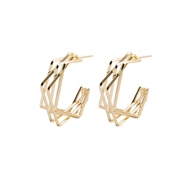 metal simple lines irregular star pentagram earrings new temperament geometric gold color earrings women jewelry party gift 2020, Golden;silver
metal simple lines irregular star pentagram earrings new temperament geometric gold color earrings women jewelry party gift 2020, Golden;silver