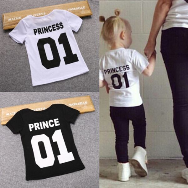 children's funny tee shirts prince boy tees princess girl t-shirts kid's casual white black number one baby girl clothes, Blue
children's funny tee shirts prince boy tees princess girl t-shirts kid's casual white black number one baby girl clothes, Blue