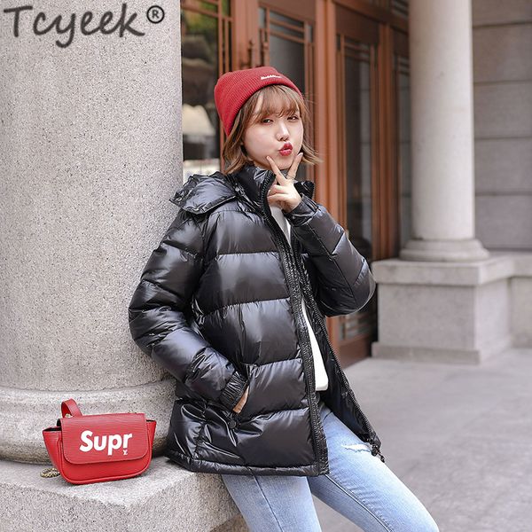 tcyeek winter jacket women clothes 2019 winter coat thick warm female down jacket hooded short women's parkas down coats lw1494, Black
tcyeek winter jacket women clothes 2019 winter coat thick warm female down jacket hooded short women's parkas down coats lw1494, Black