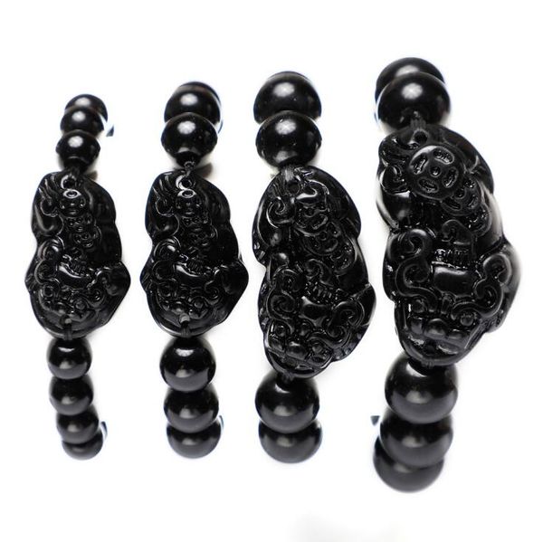 8-14mm природного камня имитация obsidian браслеты шарма черного стекла из бисера pixiu шарм бисера ручной цепи мужчины упругие браслет пода, Black
8-14mm природного камня имитация obsidian браслеты шарма черного стекла из бисера pixiu шарм бисера ручной цепи мужчины упругие браслет пода, Black