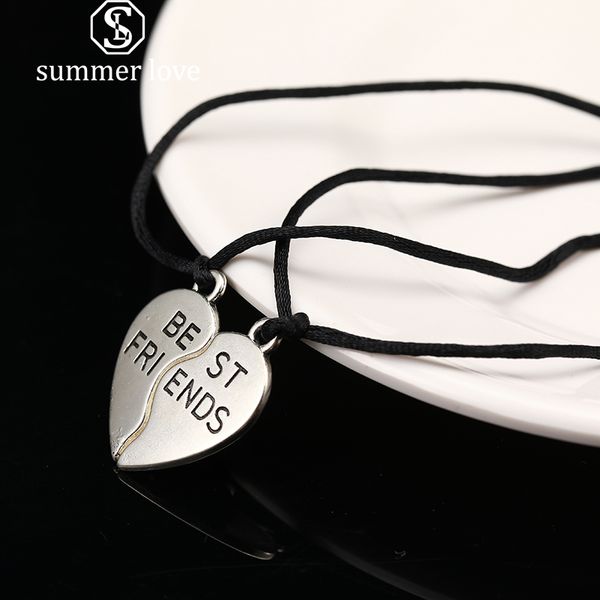 new stainless steel friend heart bracelet with card 2 pcs /set handmade black red rope chain charm friendship bracelets for women men
new stainless steel friend heart bracelet with card 2 pcs /set handmade black red rope chain charm friendship bracelets for women men