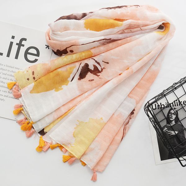 2018 new fashion scarf for women vintage ink floral painting scarves elegant lady shawl wrap large size
2018 new fashion scarf for women vintage ink floral painting scarves elegant lady shawl wrap large size
