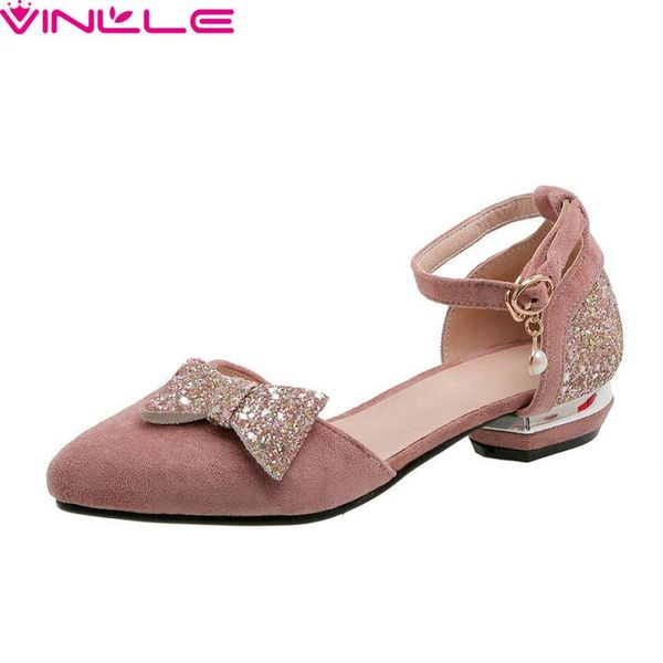 vinlle 2020 buckle flock square low heel hollow ladies shoes fashion pointed toe butterfly-knot sequins women pumps size 34-43, Black
vinlle 2020 buckle flock square low heel hollow ladies shoes fashion pointed toe butterfly-knot sequins women pumps size 34-43, Black