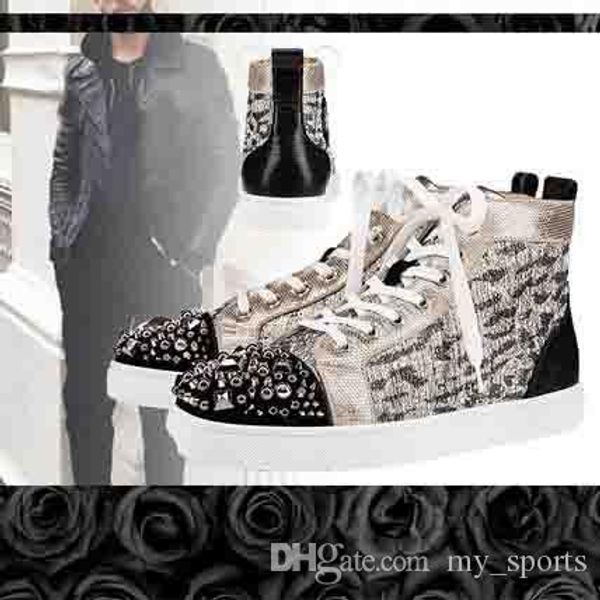 19 new hot! мужская red bottom шипастых кроссовки плоского catelight с leopard patterns blended тканью шипованных кроссовками супер качество, Black
19 new hot! мужская red bottom шипастых кроссовки плоского catelight с leopard patterns blended тканью шипованных кроссовками супер качество, Black