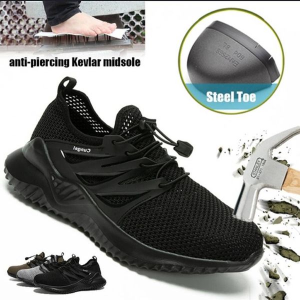 men's steel toe work safety shoes casual breathable outdoor sneakers puncture proof boots comfortable industrial shoes for men
men's steel toe work safety shoes casual breathable outdoor sneakers puncture proof boots comfortable industrial shoes for men