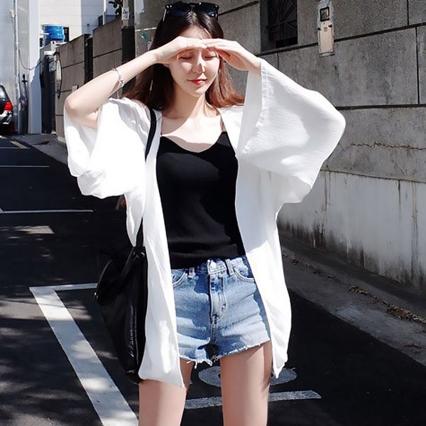 summer jackets women 2019 woman casual transparent cardigan windbreaker sun-proof coat chaqueta mujer d0311139xf yy166, Black;brown
summer jackets women 2019 woman casual transparent cardigan windbreaker sun-proof coat chaqueta mujer d0311139xf yy166, Black;brown