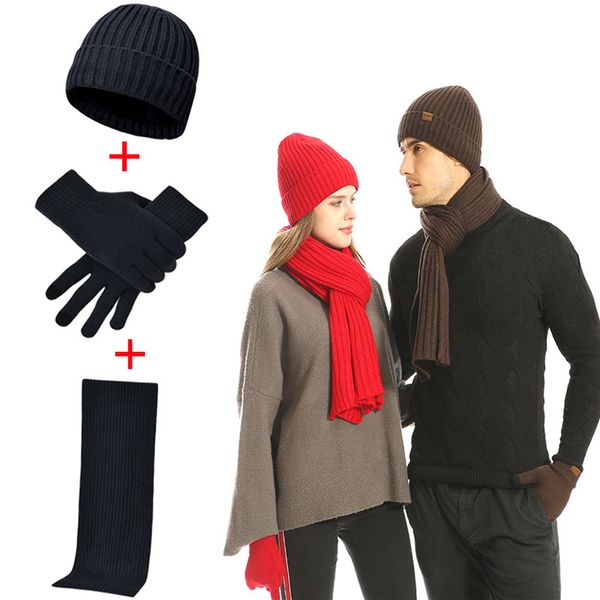 3 pcs/set winter beanie hat scarf touch screen gloves knitted cap set for men women warmer scarf and gloves cap set gift, Blue;gray
3 pcs/set winter beanie hat scarf touch screen gloves knitted cap set for men women warmer scarf and gloves cap set gift, Blue;gray