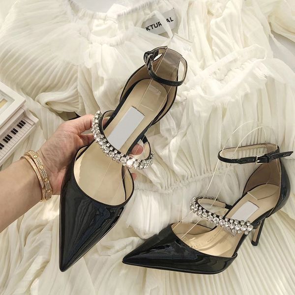 women's heeled sandals crystal drill black high heels stiletto pointed toe fashion sandals summer ladies shoes clear heels
women's heeled sandals crystal drill black high heels stiletto pointed toe fashion sandals summer ladies shoes clear heels