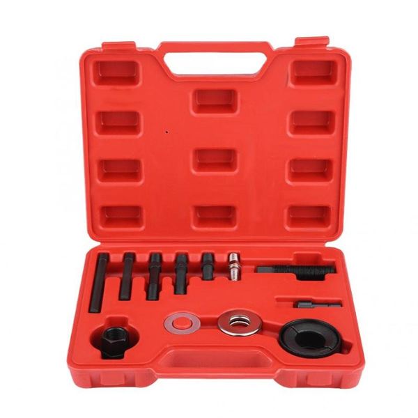 12pc pulley puller remover installer set for power steering alternators
12pc pulley puller remover installer set for power steering alternators