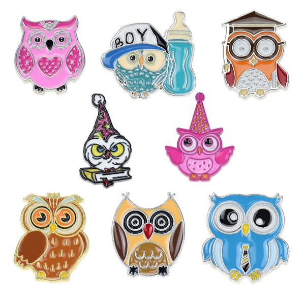 1pc fashion animal enamel owl style brooches pins for kids creative clothes backpack metal badges, Gray
1pc fashion animal enamel owl style brooches pins for kids creative clothes backpack metal badges, Gray