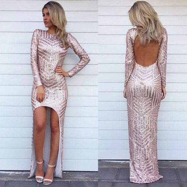 glitz rose gold high low evening dresses sequins asymmetric long sleeves party prom dresses backless arabic party gowns ba2358, Black;red
glitz rose gold high low evening dresses sequins asymmetric long sleeves party prom dresses backless arabic party gowns ba2358, Black;red
