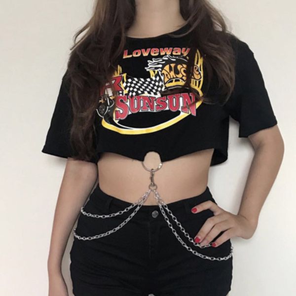 suchcute half sleeve female t-shirts with print metal connection accessories spring 2020 modis tshirt women tee outfits, White
suchcute half sleeve female t-shirts with print metal connection accessories spring 2020 modis tshirt women tee outfits, White