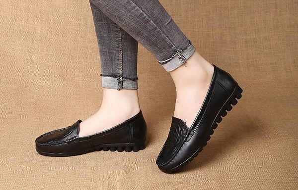 women's shoes in spring and autumn flat bottom round head mother shoes@rrr2589, Black
women's shoes in spring and autumn flat bottom round head mother shoes@rrr2589, Black